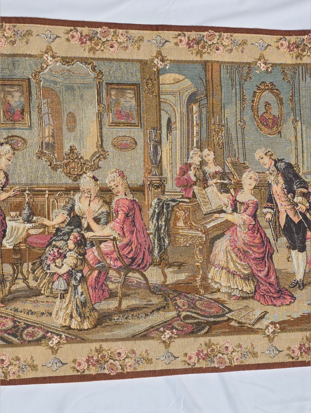 Medeival  Vintage French Amazing Tapestry Pictorial Home Decor Tapestry 3x4 ft - Picture 4 of 12